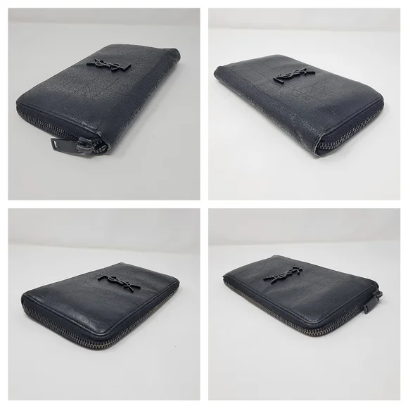 Saint Laurent YSL Organizer Croc Embossed Zippy Long Wallet - Picture 10 of 10